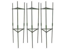 3 Cestas De Tomate Triangulares 80cm Para Jardim E Vasos