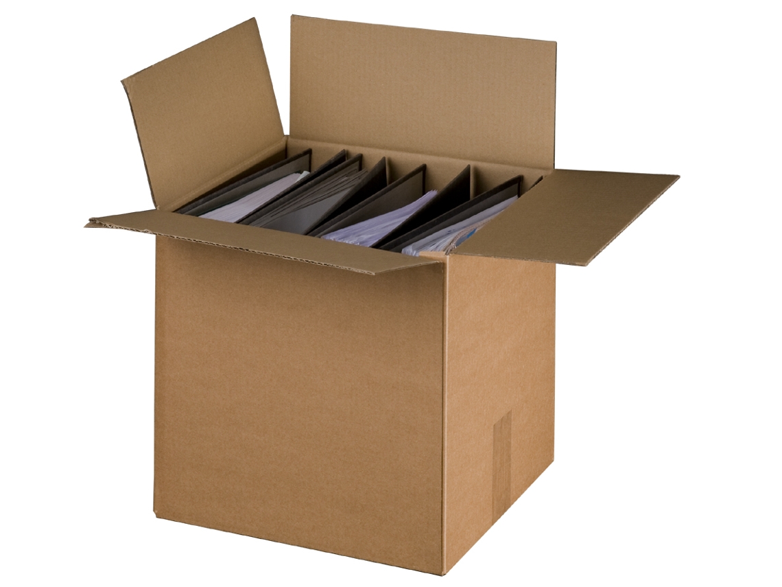 Caixa de Transporte de Pasta SMARTBOXPRO Marrom para 4-5 Pastas