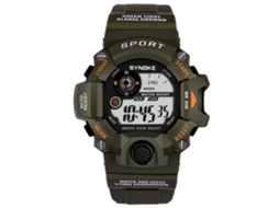 Reloj Electrónico Multifuncional Impermeable Con Pantalla Digital Synoke (verde Ejército)