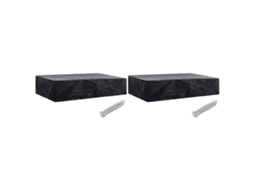 Vidaxl Capa Para Espreguiçadeira De Jardim 2 Pcs 8 Ilhós 218x77x55 Cm
