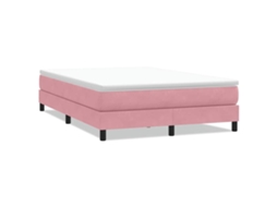 Cama com Molas Sem Colchão 160x220 Cm Veludo Rosa MAISON EXCLUSIVE