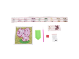 Pintura de Diamantes Elefante Fofo Manual Diy Presente Decoração