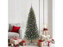 Vidaxl Árvore De Natal Artificial Com 300 Leds Verde 180 Cm Pe E Pvc