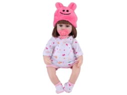 Ats muñecas Reborn Bebés de Vinilo Cuerpo Completo Realistas para Niños Regalo Rojo Rosa