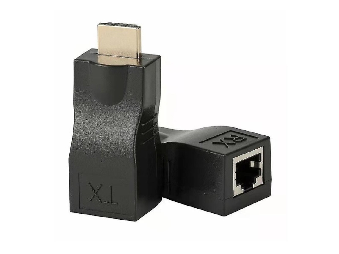 Lurelia Extensor Hdmi Via Rj45 1080p 3d 165 Gbps 30 M Utp Preto, Para Sinal Av