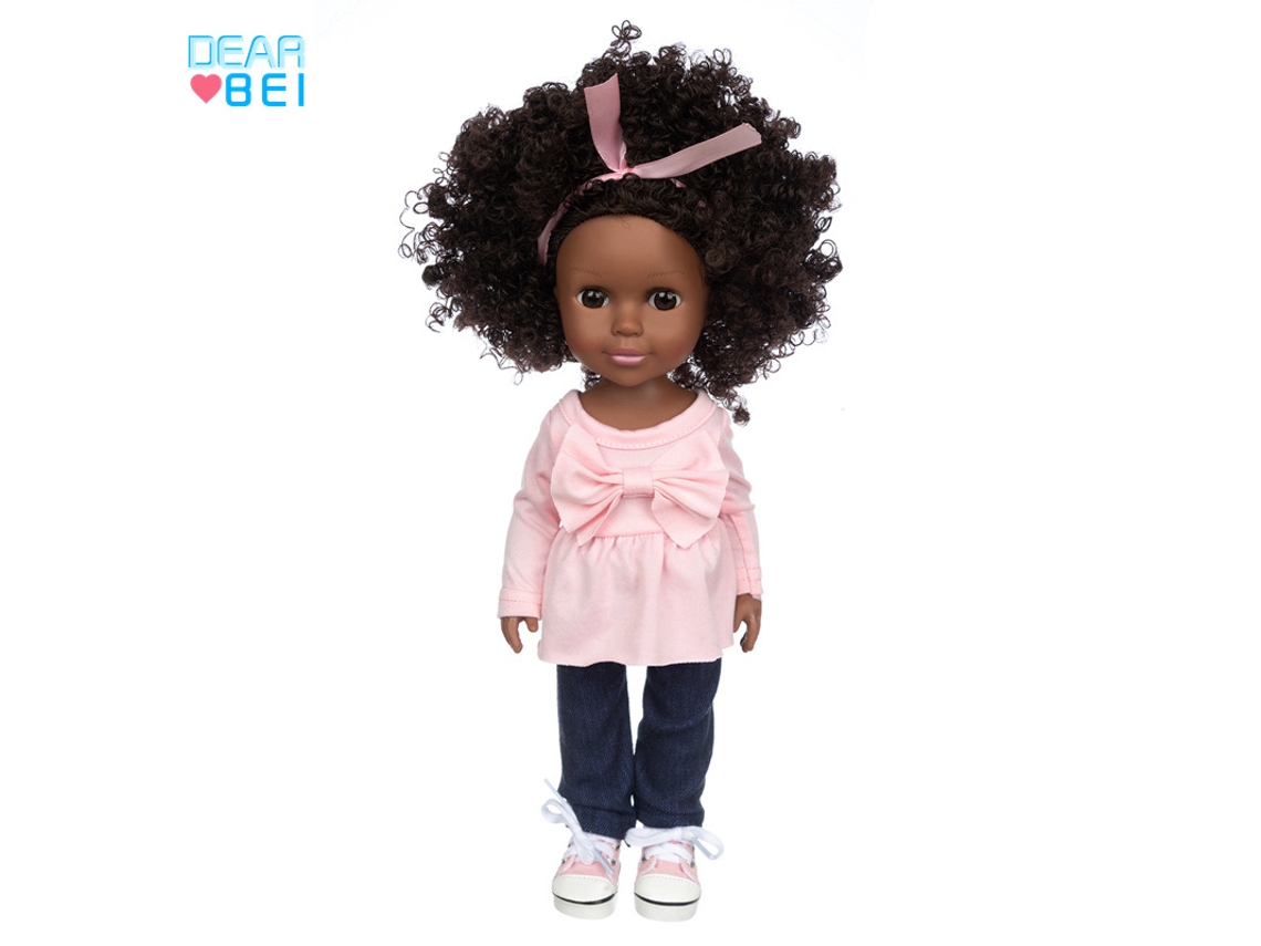 Boneca De Vinil De 35 Cm (14 Polegadas), Pele Negra Africana, Brinquedo Infantil, Bebê Realista.