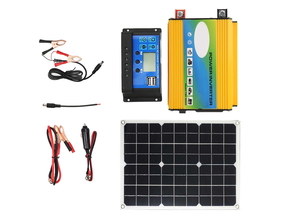 Sistema De Energia Solar Laxiscreed Com Proteção Avançada, Compatível Com Inversores De 300w