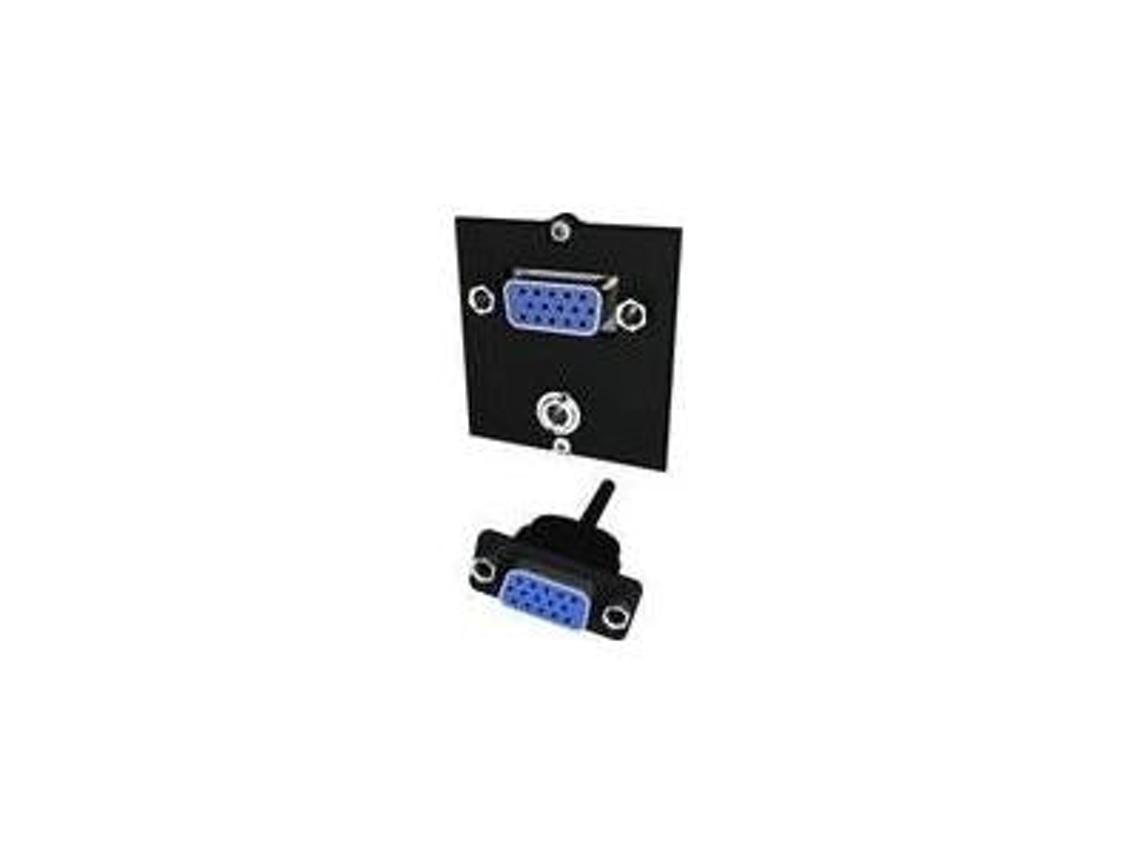 Custom Module Modulares Faceplate Snap In Mini Phone Stereo 3,5 Mm, Vga Schwarz Bachmann (917.150)