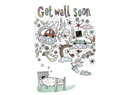 Livro get well soon doodle: dreams de illustrated by jean claude (inglês)