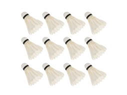 12 bolas de badminton de penas de pato de alta velocidade Slowmoose para treinamento e competição em ambientes internos e externos