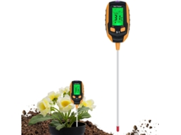 Testador De Solo 4 Em 1 Com Ph/temperatura/umidade/luz Para Jardinagem, Gramado, Agricultura E Plantas Ao Ar Livre Aquaforge