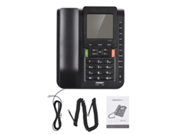 Telefone Fixo De Mesa Com Fio M71w Para Casa E Escritório Com Sistema Duplo Dtmf/fsk, Memória Para 99 Chamadas Entrantes E 18 Chamadas Saídas