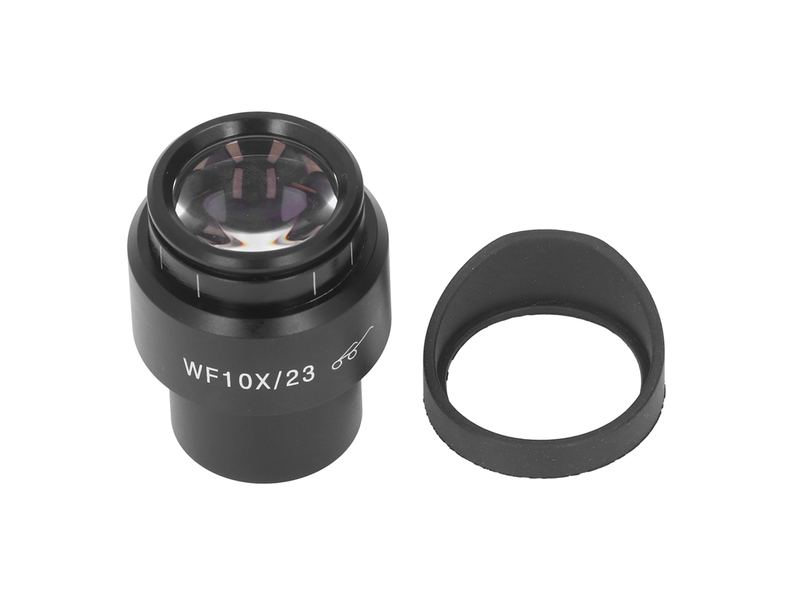 Lente Ocular De Microscópio Angular De 30mm Wf10x/23 Com Dioptria Ajustável E Capa