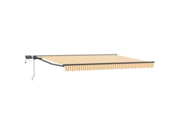 Conjunto 1 Toldo Manual Vidaxl Antracite Alumínio (4 X 2 M)