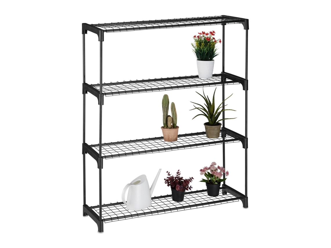 Estante Para Plantas Com 4 Prateleiras