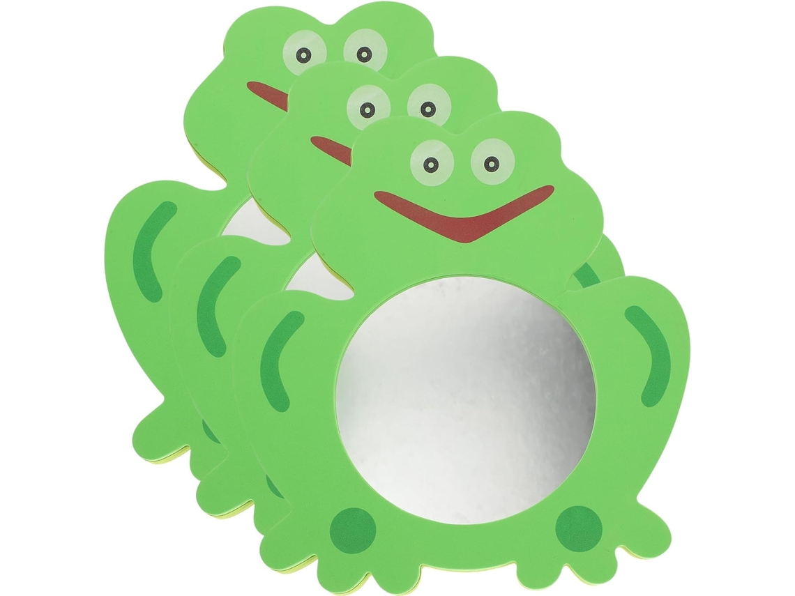 Conjunto de 3 Peças de Brinquedos para Banho para Meninos e Meninas, em Espuma Eva com Espelho Seguro. CHABERLU
