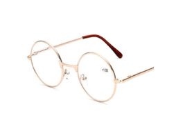 Oculos de Leitura Retro Metal Redondo Dioptria +1.0 1.5 2.0 2.5 3.0 3.5 Unisex