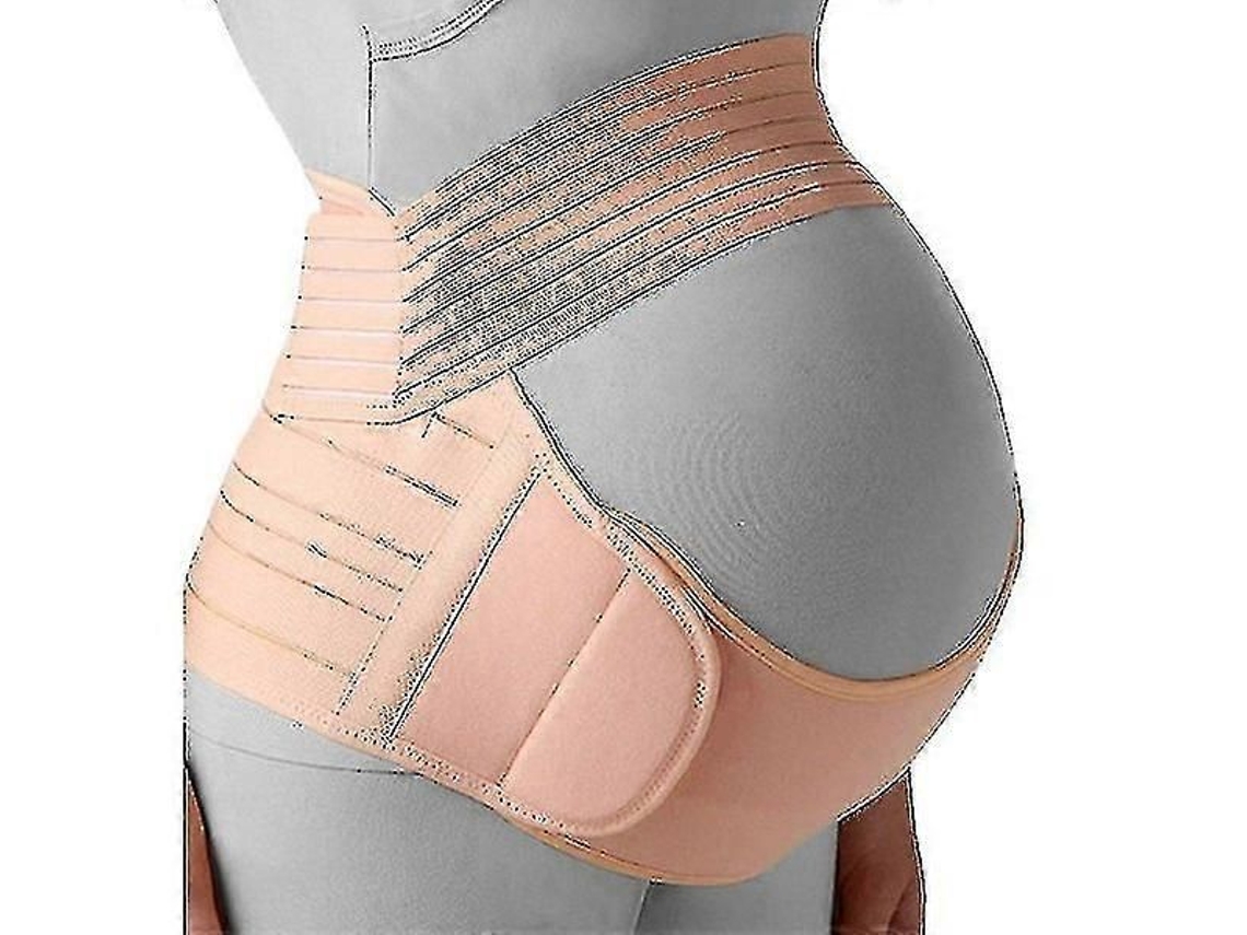Cinta para Gestantes, Abdominal Cuidados com a Cintura, Suporte Abdominal, Protetor de Costas, Tamanho P , Bege GOKOCO