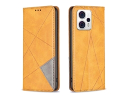 Capa De Couro Magnético Invisível Prismática Para Motorola Moto G13 4g/g23 4g/g53 5g