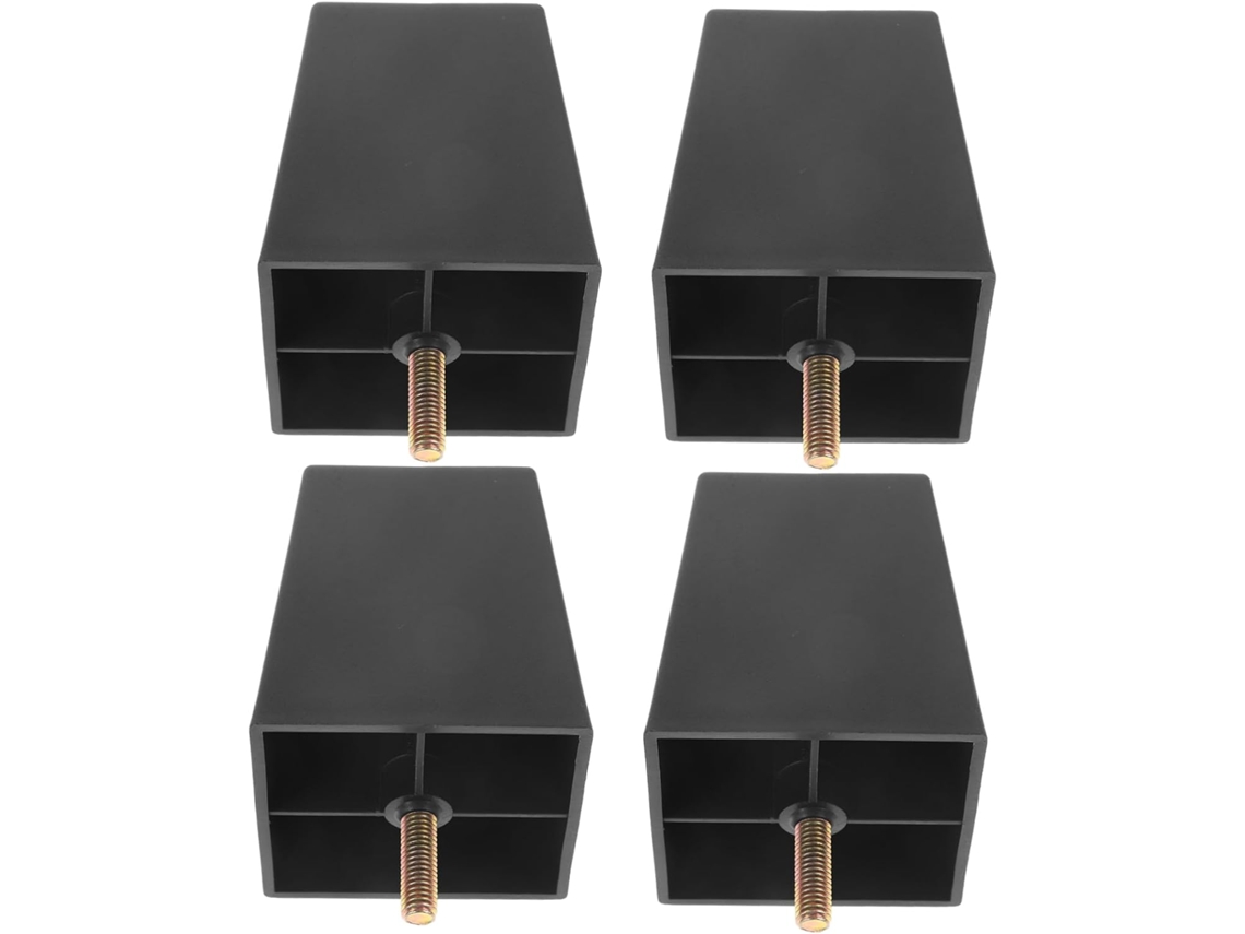 Popetpop Conjunto De 4 Pés Mesa Com Parafuso, Pés Deslizantes Para Móveis, Para Sofá, Cadeira E Mesa, Estabilidade