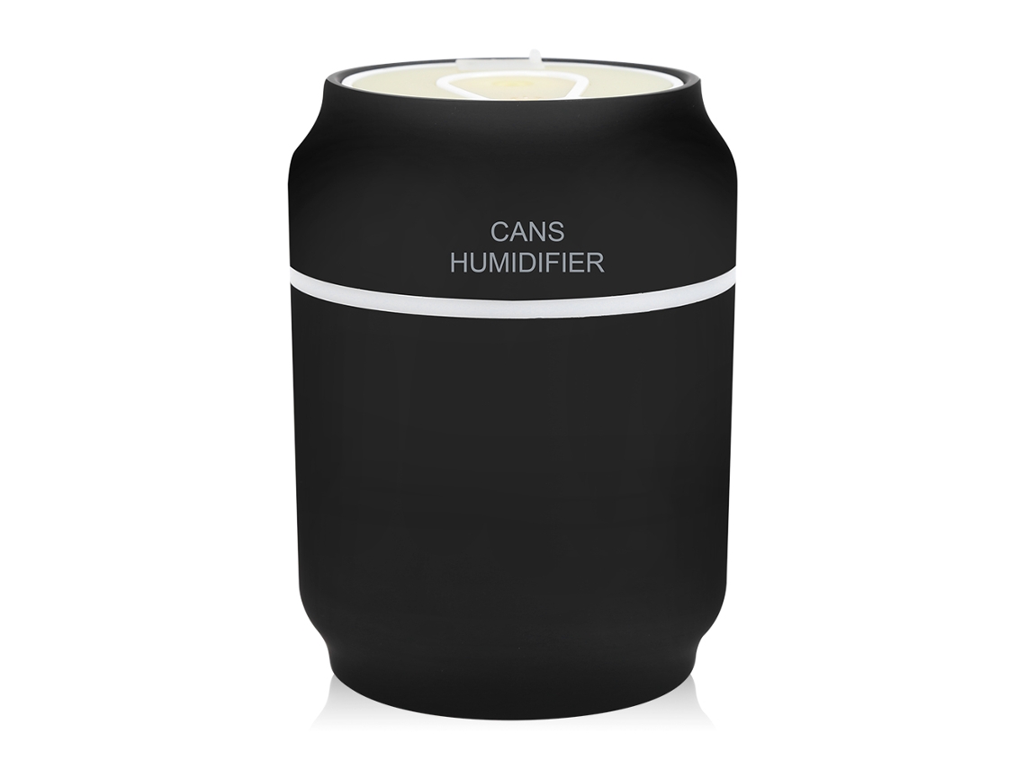 Laxiscreed Umidificador Usb Em Lata, Purificação Do Ar Portátil Para Casa E Veículo Preto