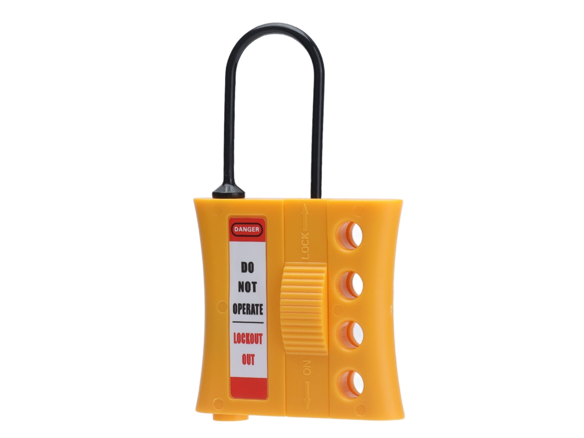 Laxiscreed Cadeado De Segurança Insulado Loto Com Design De 4 Orifícios Em Nylon Abs