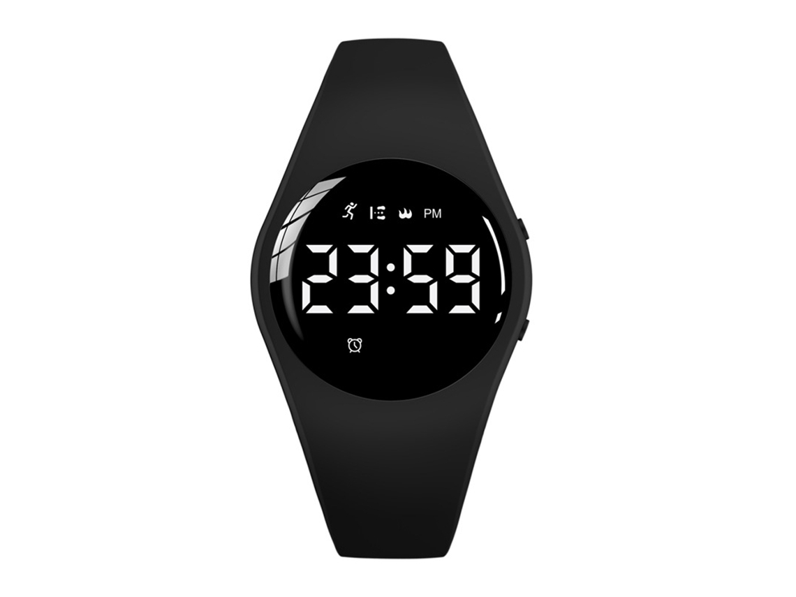 Relógio inteligente infantil Rebe-reloj à prova d'água com monitor de atividades físicas, alarme vibratório e cronômetro para corrida ao ar livre, ideal para meninos e meninas.