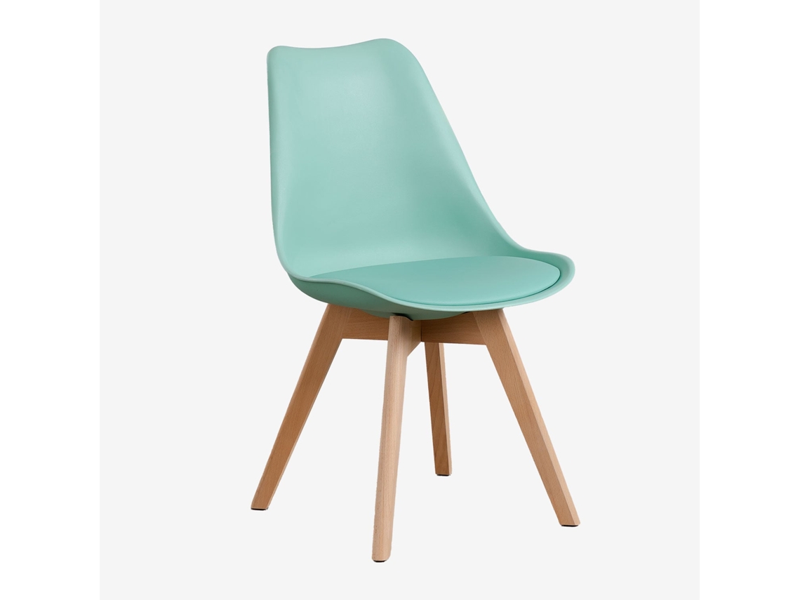 Sklum Pack De 2 Cadeiras De Jantar Nordic Polipropileno Verde Jade