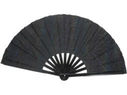 Éventail Pliant À Main Tissu Et Bois Style Chinois Éventail Décoratif Avec Motifs Réfléchissants Pour Danse Et