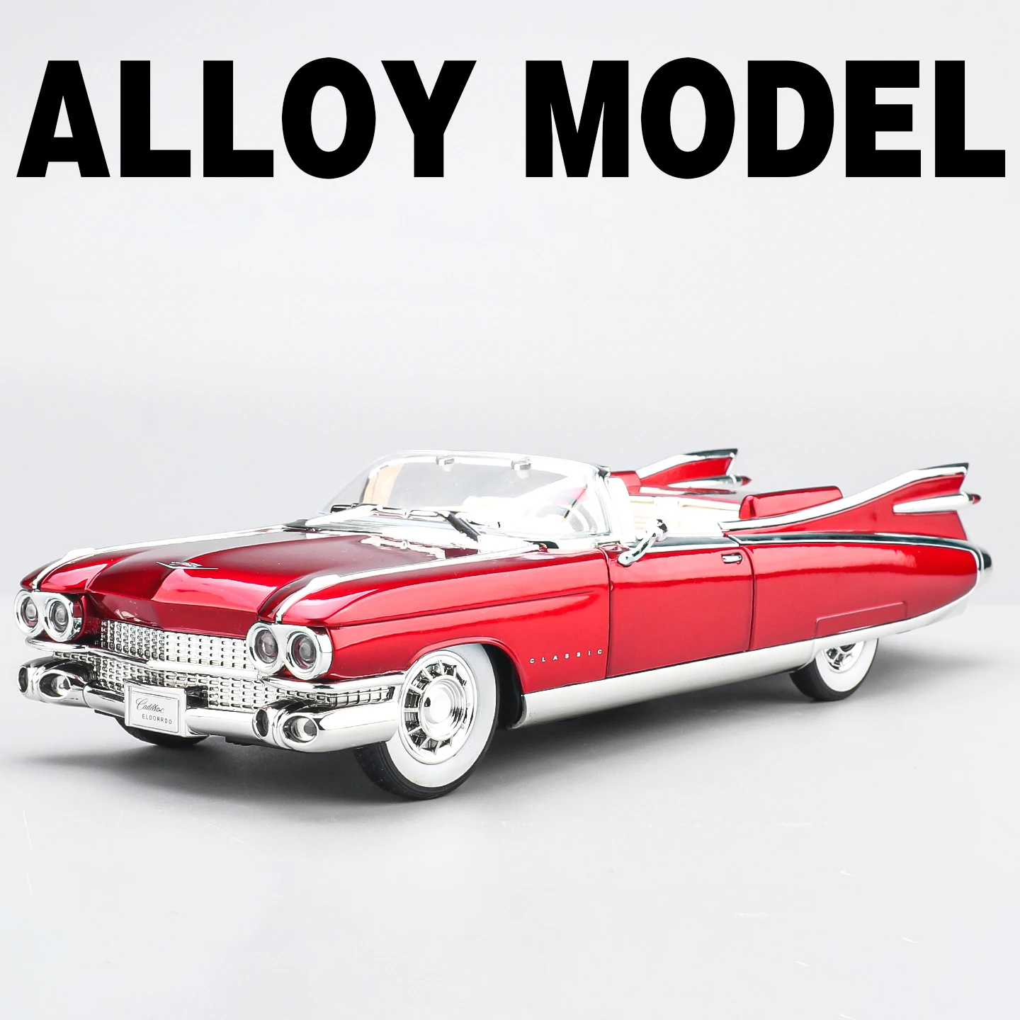 (vermelho 1) Miniatura De Carro Em Escala 1:24, Feita De Metal Fundido, Com Efeitos De Som E Luz.