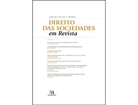 Livro Direito das Sociedades em Revista Ano 9 (Março, 2017) Volume 17 .