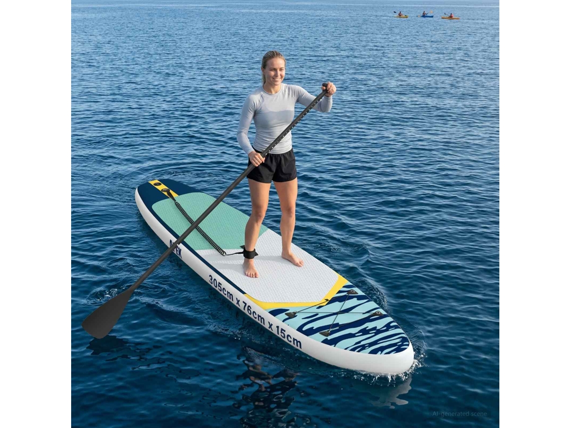Vidaxl Prancha De Stand Up Paddle Inflável Apex 305 X 76 X 15 Cm Azul