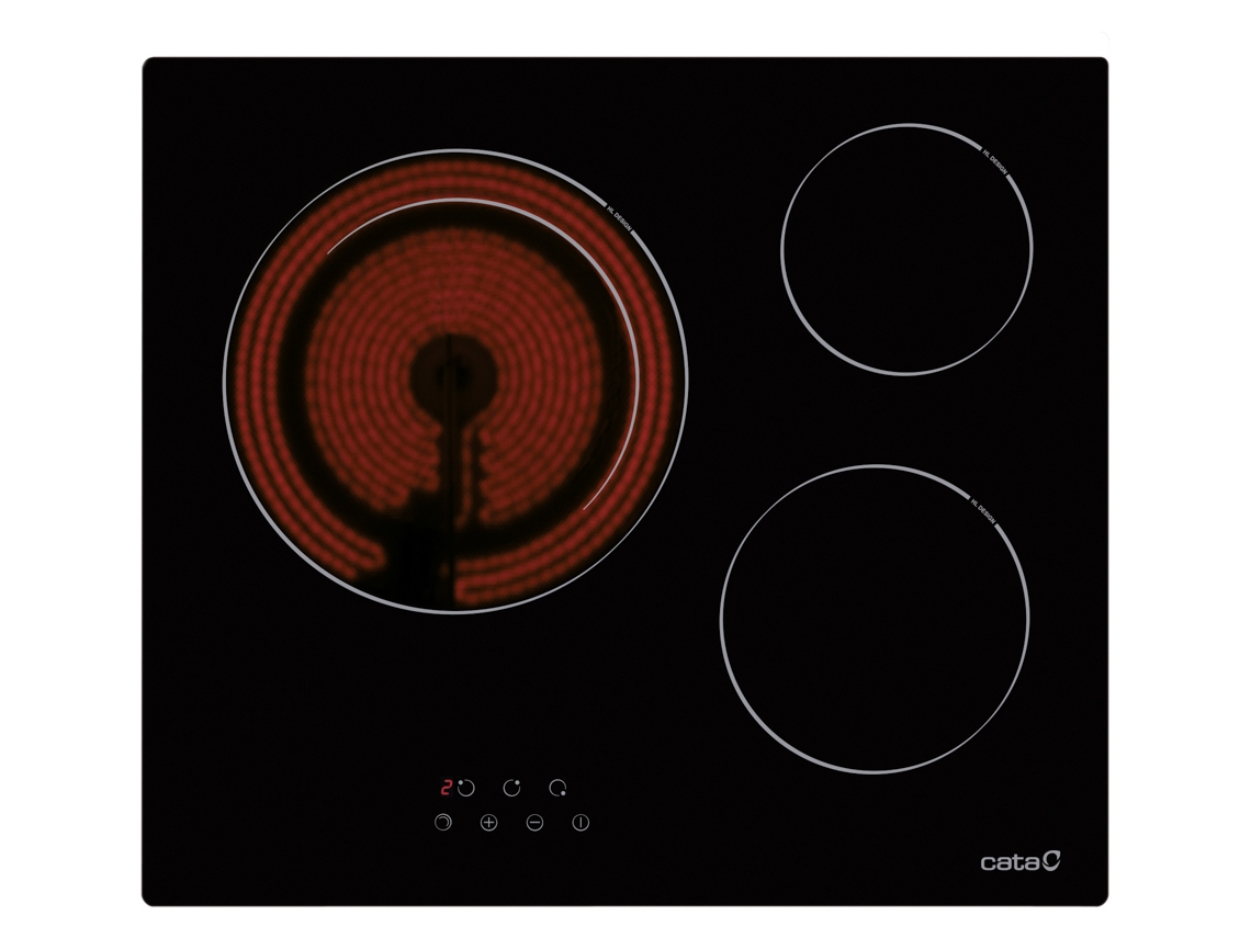 Placa de Vitrocerâmica CATA TD 6003 BK (Elétrica - 59 cm - Preto)