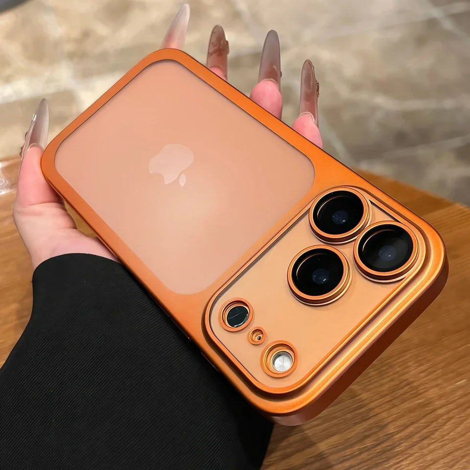Capa Oficial Ultrafina Para Iphone 14 Plus (laranja), Com Acabamento Fosco E Proteção Contra Impactos.