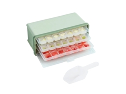 Forma De Gelo Com Tampa, Para Congelador, Com Capacidade Para 63 Cubos De Gelo