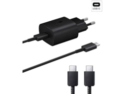 Kit Base Carregador Cabo de Carga Fast Charger para Samsung Galaxy Z Fold 5G 45W Usb-C Preto