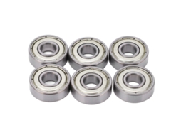 Conjunto de 8 rolamentos de patins Business, 608, aço carbono, para skate, rolamento suave, baixa fricção, MARCA