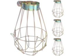 Conjunto De 8 Peças De Protetores De Lâmpada Vintage Em Metal, Com Presilha Protetora Para Pendurar Luminárias Em Bares E Casas.
