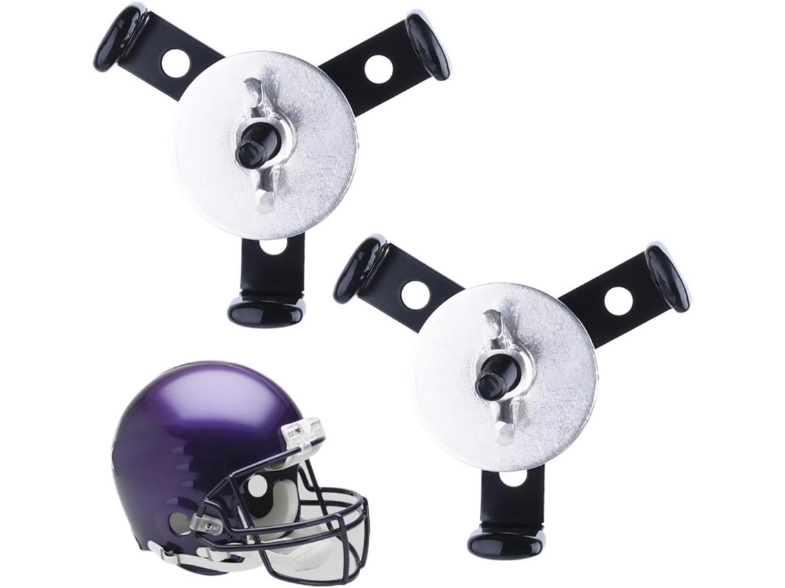 Conjunto De 2 Suportes Flutuantes Para Capacete De Futebol Americano - Suporte De Parede Protetor Para Uso Interno