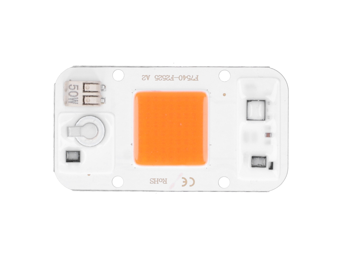 Aetheria chip Led Cob 220v 50w Full Spectrum Sem Solda 100lm/w Branco Quente