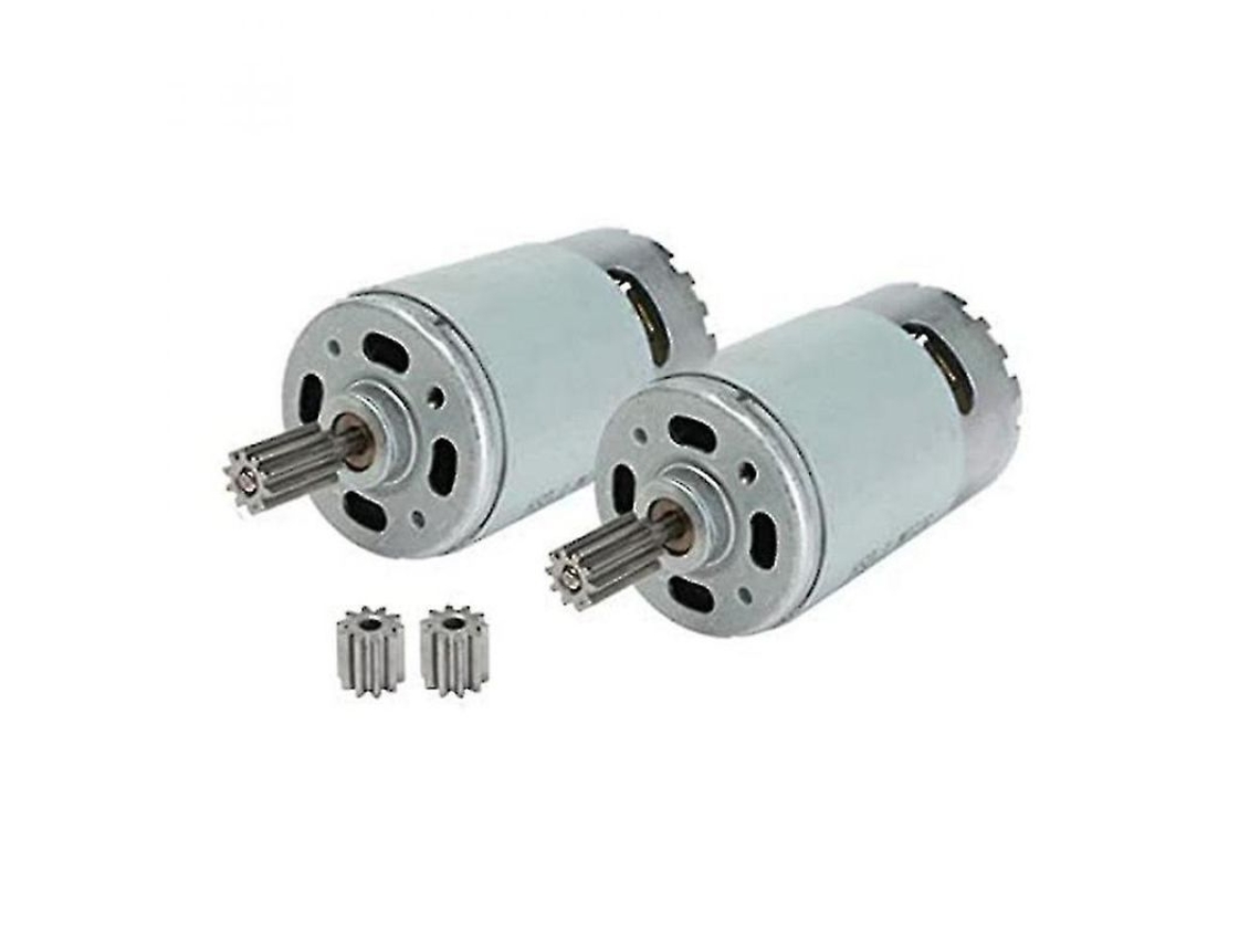 2026-motor Eléctrico Universal Rs550 12v 23000rpm Con Engranaje De 12 Dientes Para Juguetes De Coches Infantiles 2packs Negro