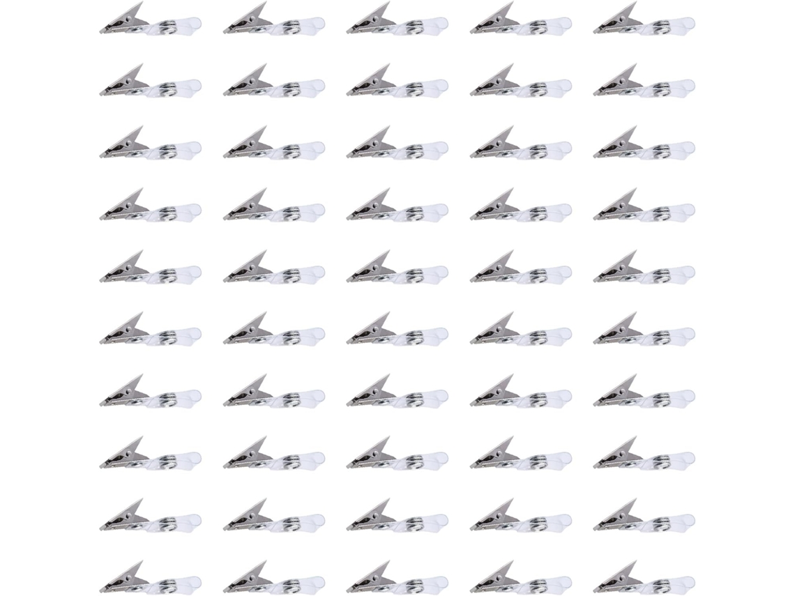Conjunto De 50 Pinos Metálicos Multiuso Para Documentos, Com PVC Reforçado E Duplo Fixação Ponto Design