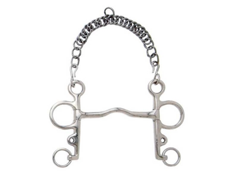 Bit de Porta de Bocal Fino Pelham Prateado 14.5 Cmsefton