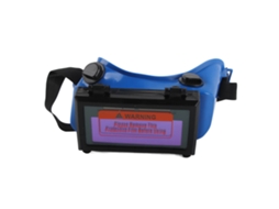Óculos de Solda com Escurecimento Automático Solar, Proteção UV, Ajustável, Azul | S/MARCA