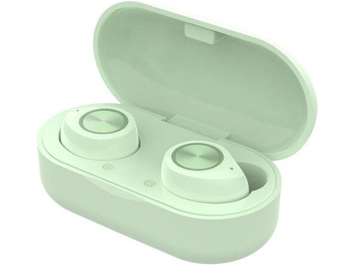 Auriculares Bluetooth True Wireless WJS TW60 (In Ear - MicroAuriculares - Verde)