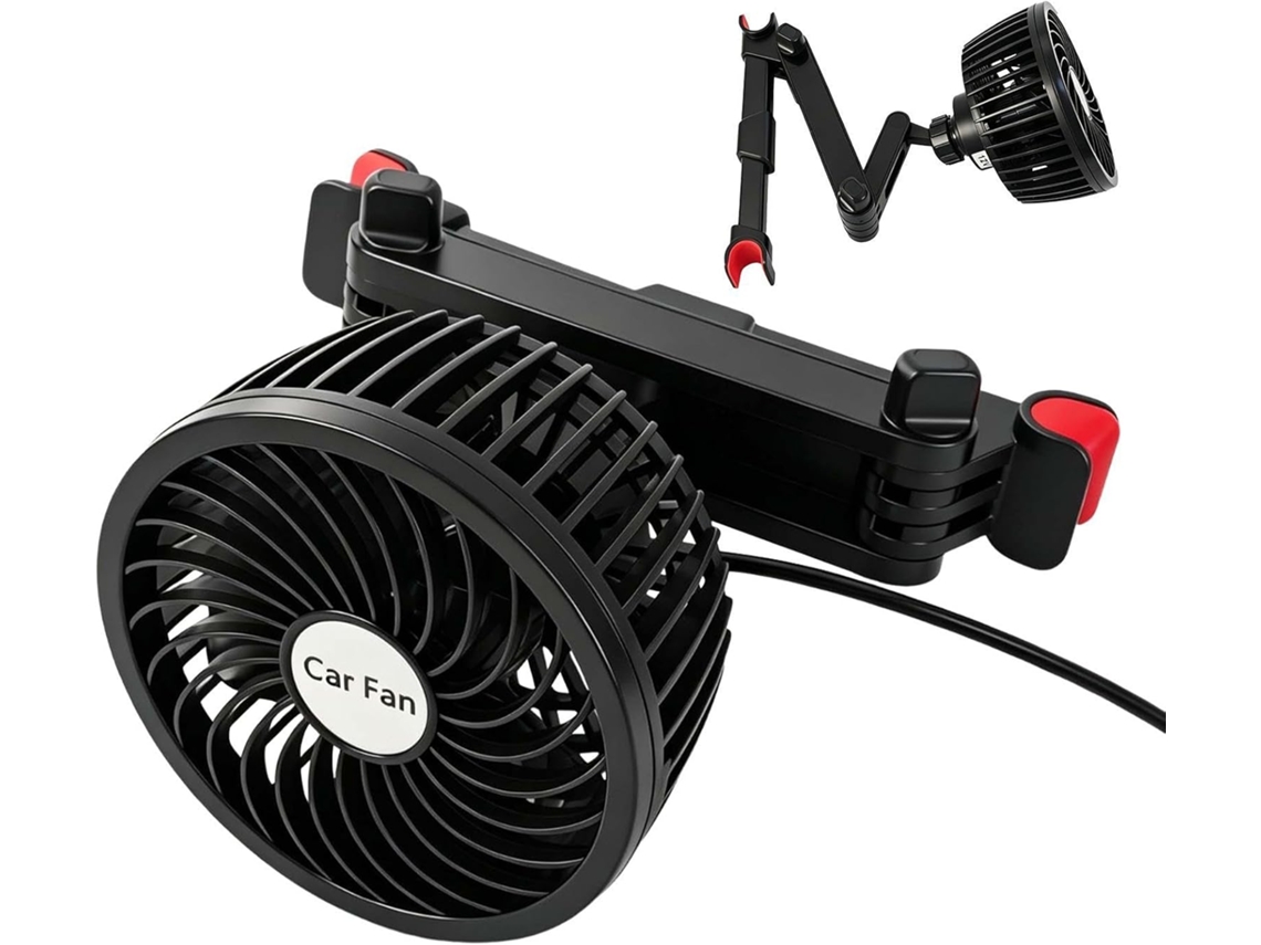 Ventilador Genérico Para Bancos Traseiros De Carro