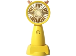 Nova Line ventilador Portátil Mini de Mão Usb Silencioso Carregável para Escritório e Ar Livre (amarelo Vermelho)