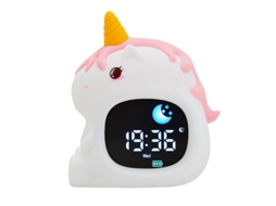 Despertador Led De Silicone Em Formato De Unicórnio, Luz Noturna Recarregável Com Visor Diurno, Ideal Para Quarto Infantil E Como Presente.