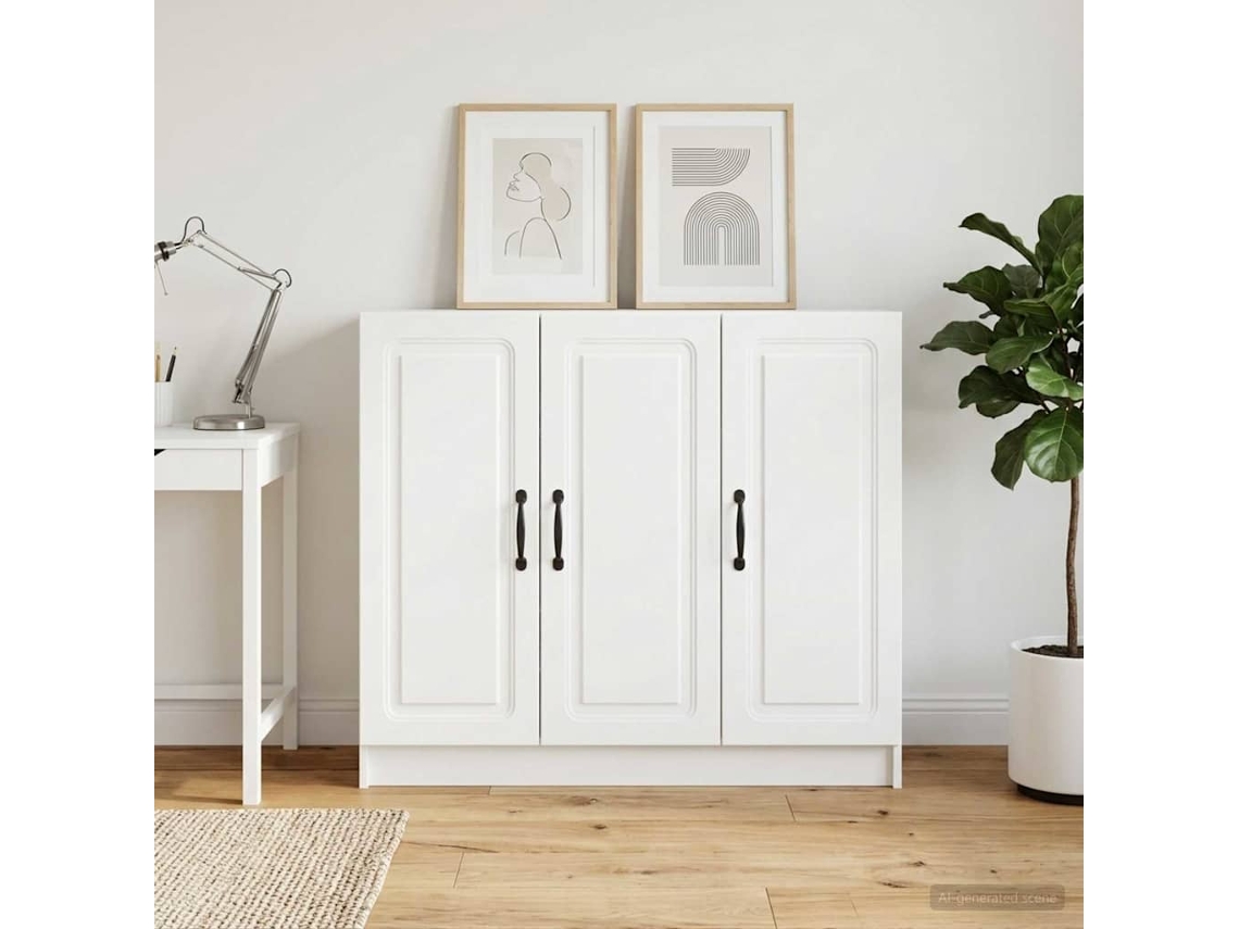Vidaxl Buffet Branco 89 X 34,5 X 77 Cm Derivados De Madeira