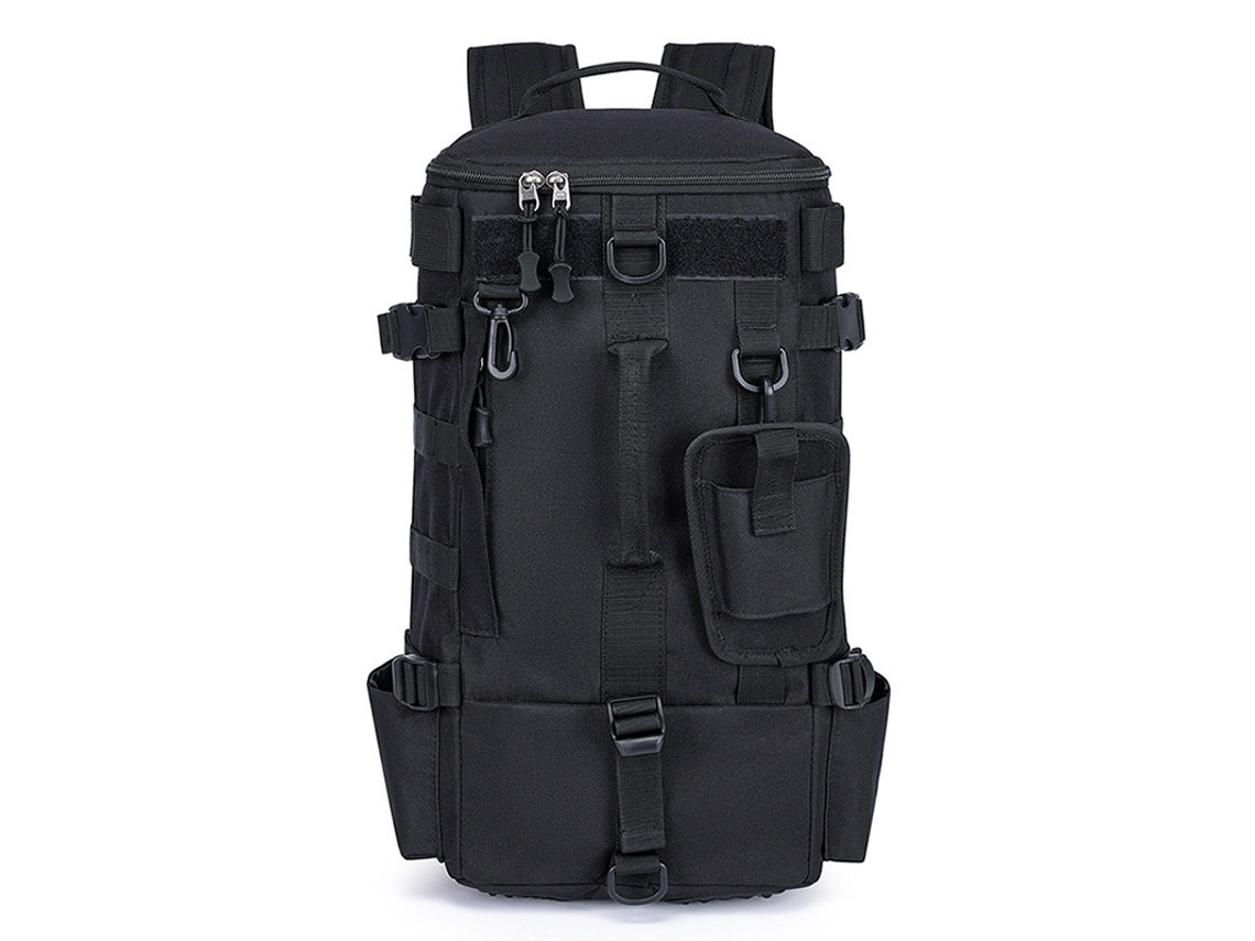 Mochila UIMBER Multifuncional para Pesca, Compartimentos para Itens Secos e Molhados (Preta)